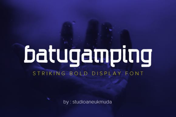 Batugamping: A Bold Display Font for Handmade Creations