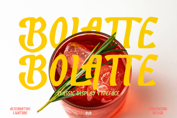 Bolatte Font Review: A Charming Display Typeface for Whimsical Branding