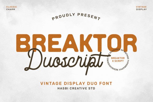 Breaktor: A Vintage Duo Font for Editorial Design