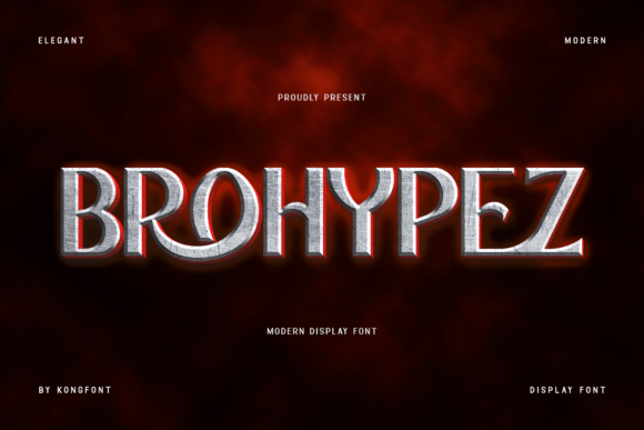 Brohypez Display Font for Bold Handmade Products