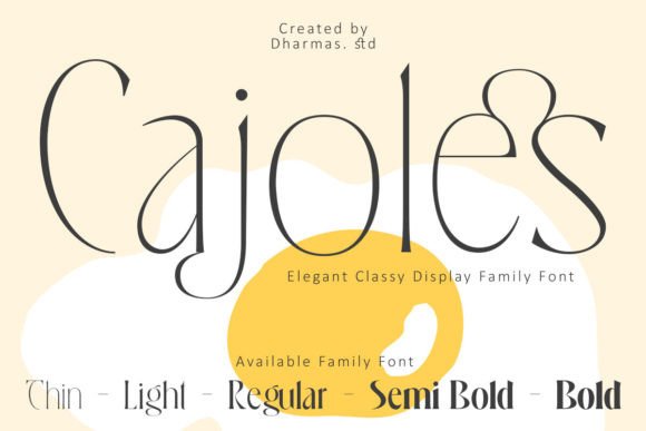 Cajoles: A Web Designer's Review of This Art Nouveau Display Typeface