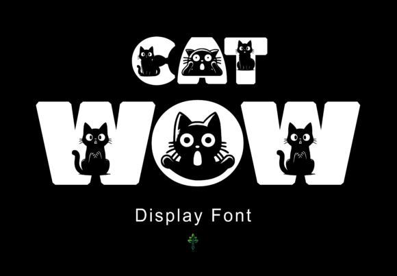 Catwow: A Playful Display Font for Editorial Design