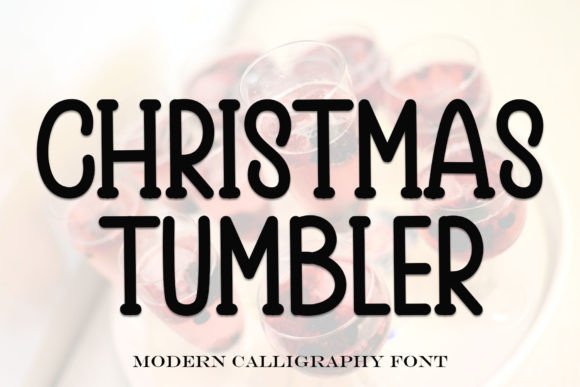 Christmas Tumbler Font for Web Design and Digital Branding