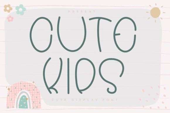 Cute Kids: A Playful Display Font for Crafters and Product Creators