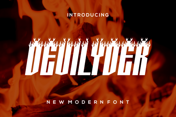 Devilyder Font: A Bold Display Typeface for Editorial Design