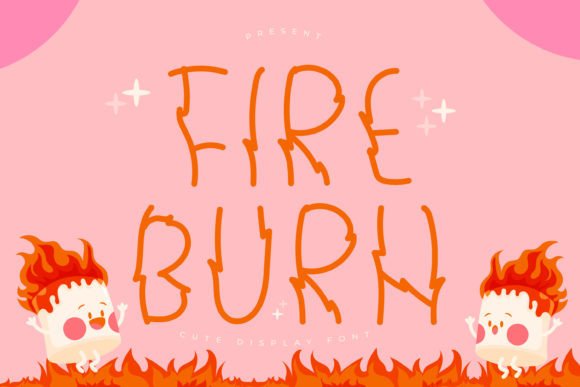 Fire Burn Font: A Playful Display Typeface for Branding Projects