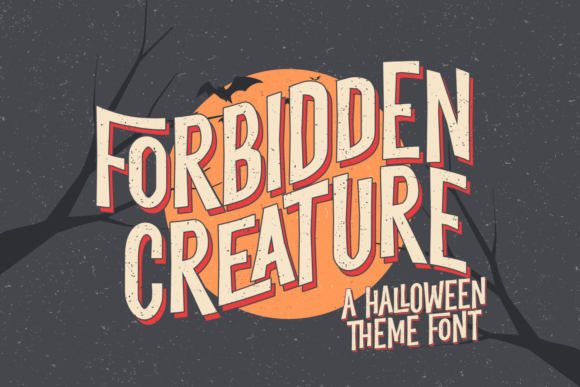 Forbidden Creature: A Playful Display Font for Editorial Storytelling