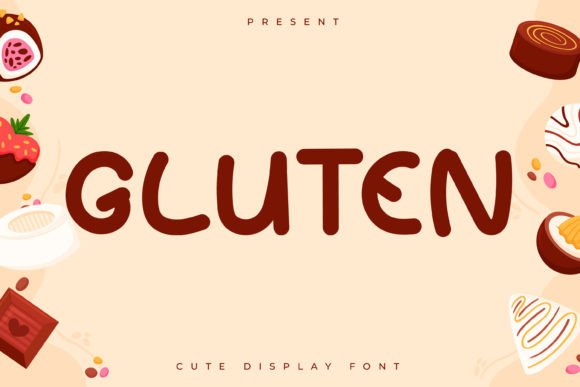 Gluten Font: A Playful Display Typeface for Modern Branding