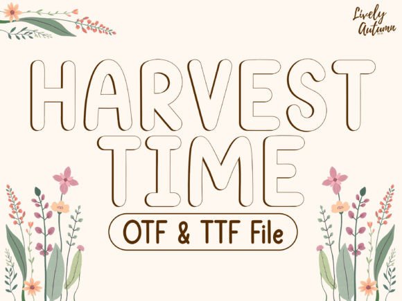 Harvest Time Font: A Bold Handwritten Typeface for Authentic Branding