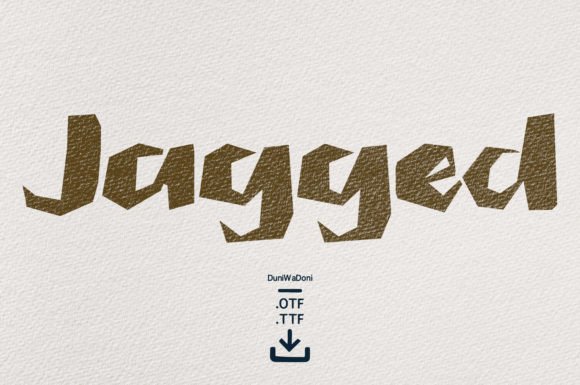 Jagged: The Display Font That Builds Your Brand Identity