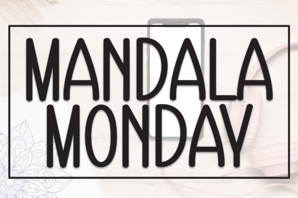 Mandala Monday: A Bold Display Font for Editorial Design