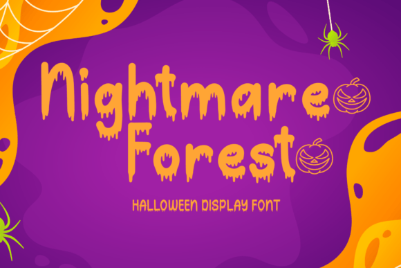 Nightmare Forest: A Spooky Display Font for Handmade Creations