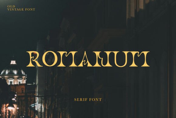 Romanum: A Modern Serif Font for Web Designers & Digital Brands