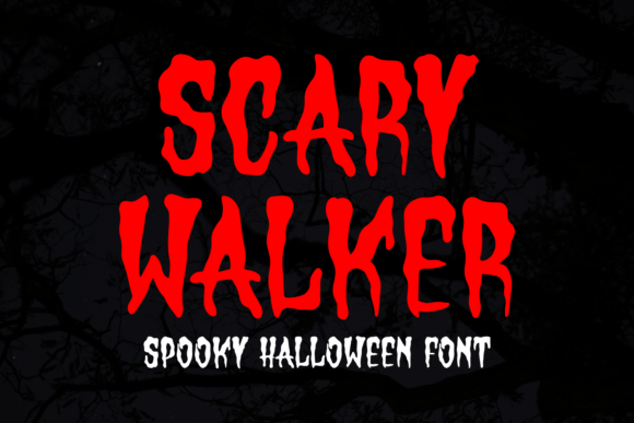 Scary Walker Font: A Display Typeface for Unsettling Editorial Design