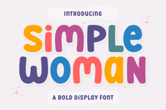 Simple Woman Display Font for Handmade Products