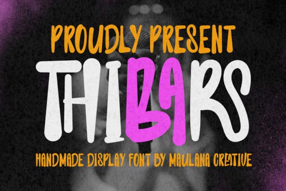 Thibars Font: A Handmade Display Typeface for Creators