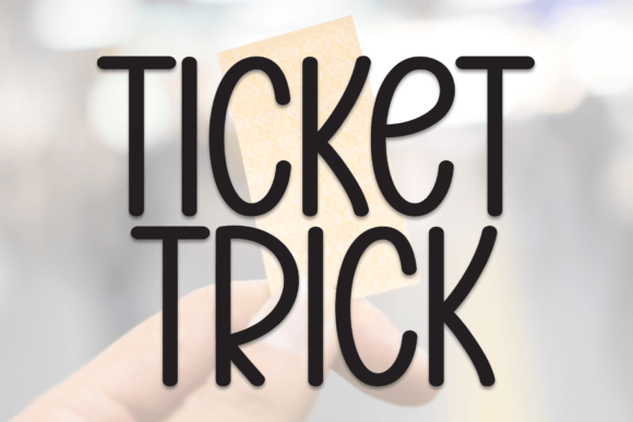 Ticket Trick: A Handwritten Display Font That Brings Warmth to Editorial Design