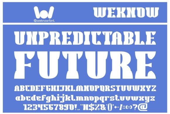 Unpredictable Future: A Display Font for Bold Campaigns